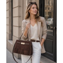 Sac à main Lucca à franges pour femme | WISSYA